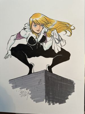 Spider-Gwen Commission by Ben Dunn