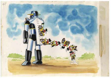 Dynamic Production Handwritten color illustration "Mazinger Z" | Mandarake (Big Web)