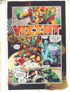 Dave Meikis, John Kalisz, Rags Morales | Hourman #21 P.18 Color Guide Art - Amazo Tells Hourman He Killed Snapper Carr - 2000 | Anthony’s Comic Book Art