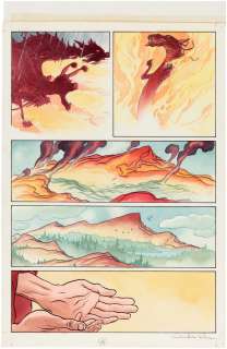 ROSE #1 COMIC BOOK PAGE ORIGINAL ART BY CHARLES VESS. | Hake’s