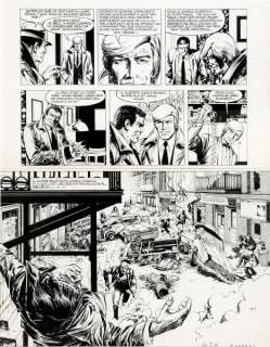 Vance | Bruno Brazil, planche n°43 Ã  l’encre de Chine de… | Banque Dessinée