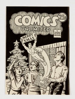 Marvelman fanzine front cover artwork (1976) drawn and signed by Alan… | Comic Book Auctions ltd