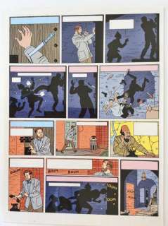 Blake & Mortimer - Le mystère de la grande pyramide (p.32) - Bleu de coloriage - (1986) | Catawiki