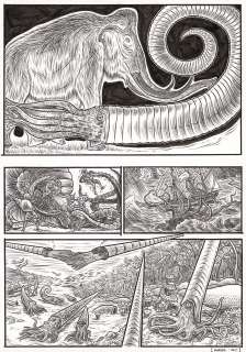 Jens Harder (Né En 1... | Alpha - Paléozoïque Encre de Chine sur papier. Signé... | Tessier Sarrou