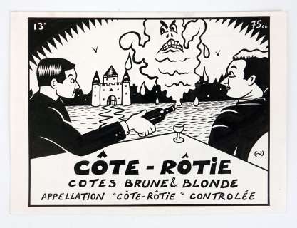 GUITARD Thierry Illustration... - Lot 114 - GUITARD Thierry Illustration pour une étiquette de...