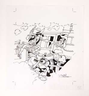 LEONARDO Vittorio Studio... - Lot 301 - LEONARDO Vittorio Studio MORRIS Lucky Luke Illustration...