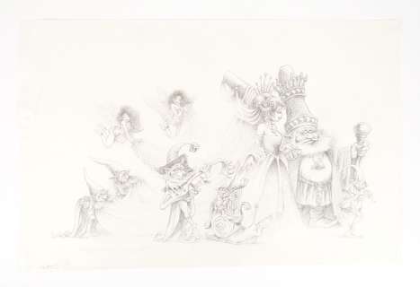 MOGUEROU Pascal Korrigan Grande... - Lot 338 - MOGUEROU Pascal Korrigan Grande illustration représentant...