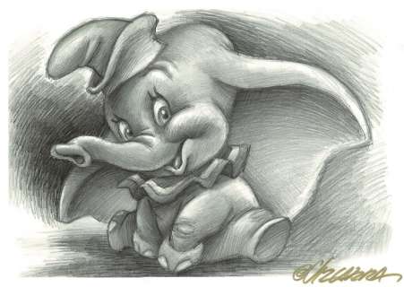 Dumbo - Unique Signed Giclée - Joan Vizcarra - Page volante - EO | Catawiki