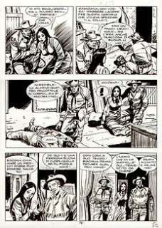 Tex #437 - Letteri - 3x tavole originali consecutive  - Page volante - (1997) | Catawiki