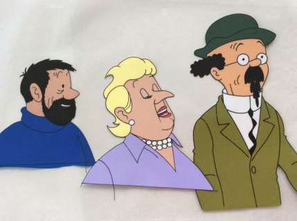 Tintin - 3 cellos d animation - Fruit d’Or - (1985) | Catawiki