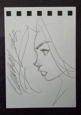 J. Scott Campbell Original Pencil Sketch Art Danger Girl Abbey Signed Dated