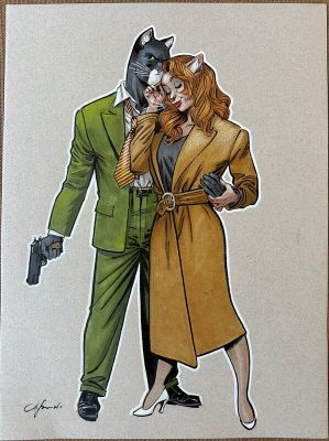 Juanjo Guarnido | Blacksad and Natalia | 2DGalleries