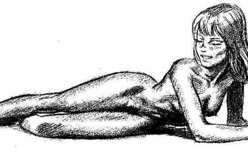 JOUBERT, P. Â«AdolescenteÂ» Très beau dessin Ã  la mine de plomb. Format | Tessier Sarrou