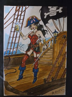 Bruno Di Sano | Illustration originale couleur aquarelle | 2DGalleries