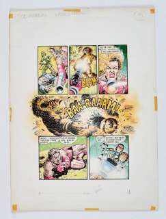 Judge Dredd original colour artwork (1987) by Bryan Talbot from 2000AD Annual 1987. Indian ink and | Comic Book Auctions ltd