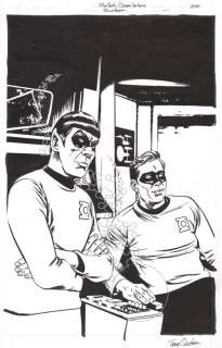 Star Trek Green Lantern #4 Tony Shasteen Original Cover Art