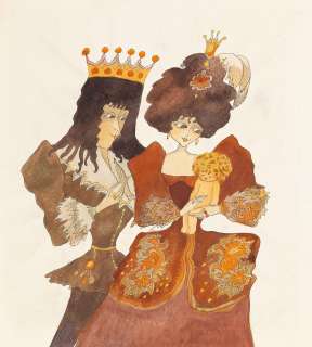 Julitta Karwowska-Wnuczak (1935) | Julitta Karwowska-Wnuczak | "Księżgniczka Głogu", projekt ilustracji, 1973 | Desa Unicum