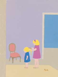 (THE NEW YORKER.) HEIDI GOENNEL. Combing Sister’s Hair. | Swann Galleries