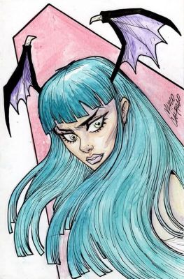 Marco Carrillo | Morrigan watercolor sketch | Raremarq (Buy It Now)