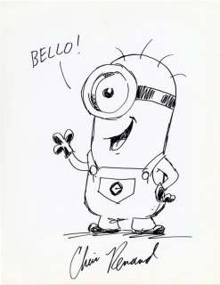 Moi Moche et Méchant - Dessin original d’un Minion - Illumination - (2016) | Catawiki