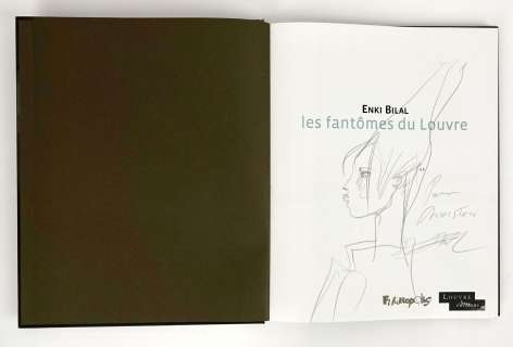 Bilal Enki Les Fantômes... | BILAL Enki Les fantômes du Louvre Dédicace représentant... | Vermot et Associés