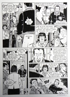 François Ravard, Emmanuel Moynot (Scénariste) | » Nestor Burma dans l’île » – Planche originale- Page n° 19 – François Ravard | 2DGalleries