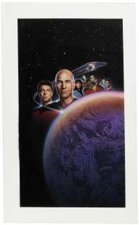 STAR TREK: THE NEXT GENERATION - THE COLLECTOR’S EDITION VHS ORIGINAL ART BY JEFF WACK (UNUSED ALTERNATE). | Hake’s