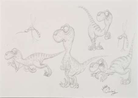 Goubely, Clothilde Etude... | GOUBELY, Clothilde Etude de personnage pour Dinodyssée Crayon... | Coutau Bégarie