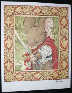 Mouse Guard 'Blue Jay Rider' 9x12 Print Available in my online