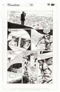 THE PHANTOM #12 DC ORIGINAL ART PAGE BY LUKE McDONNELL. | Hake’s