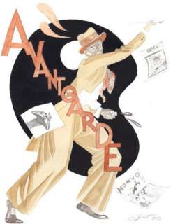 Igort (Né En 1958) | IGORT Â«Avant-gardeÂ» Dessin inédit de la série Baobab Aquarelle et encr | Aponem