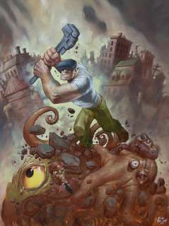   					Lot 20: Eric Powell signed original cover art for The Goon: Heaps of Ruination.   				