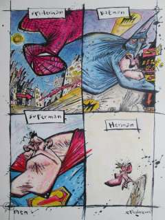 Schreurs, Eric - Originele tekening in kleur - Men (2017) | Catawiki