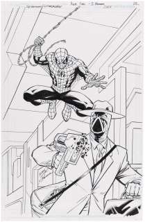 SPIDER-MAN: MASTER PLAN #1 COMIC BOOK VARIANT COVER B ORIGINAL ART BY RON LIM. | Hake’s