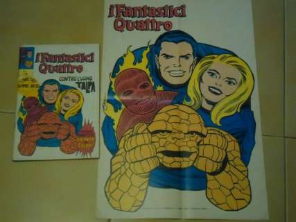 Fantastici Quattro n° 1  - con Poster e Adesivi  - Page volante - EO - (1971) | Catawiki