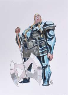 DE PINS, Arthur... - Lot 133 - DE PINS, Arthur (Né en 1977) Knight Club, Sigrid. Illustration...