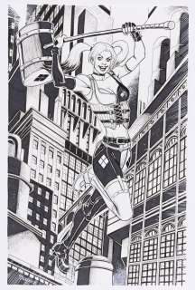 ARKHAM CITY HARLEY QUINN ORIGINAL ART PAIR BY TOM DERENICK. | Hake’s