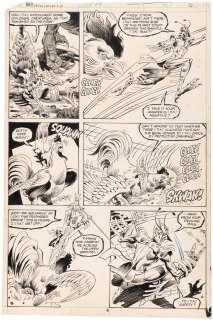 MICRONAUTS #19 COMIC BOOK PAGE ORIGINAL ART BY PAT BRODERICK. | Hake’s