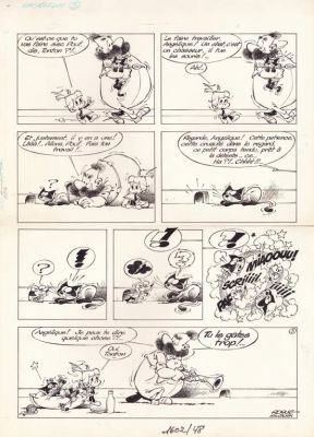 Lot 666 - Roque. Planche originale Angélique