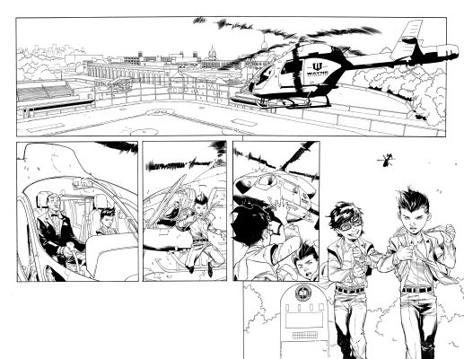 Carlo Barberi, Art Thibert | Super Sons #13/Pages 2&3 | Art Thibert