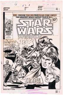 STAR WARS WEEKLY #8 COMIC BOOK COVER ORIGINAL ART BY GIL KANE. | Hake’s