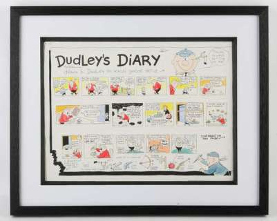 Leo Baxendale (1930 2017) Original colour artwork in comic art style, ’Dudley’s Diary’ Part 1,… | Ewbank’s