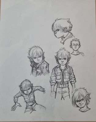 Dan Verlinden - Recherche originale de personnages - DEHORS | Galerie des bulles