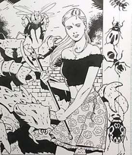 Buffy The Vampire Slayer 33 - C. Richards - P.C. Russell -  Buffy cover - Art original - (2001) | Catawiki