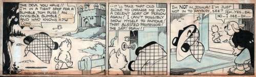 Marten Toonder en studio - De Atoomtrillingen - Oost-Indische inkt en blauw kleurpotlood - (1945) | Catawiki