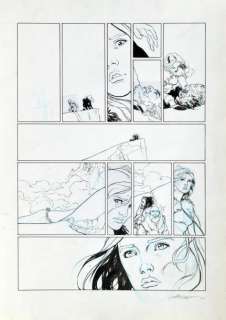 ALICE, ALEX LE TROISIÈME TESTAMENT. Encre de Chine pour la page 71 de | Coutau Bégarie