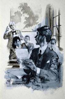 Follet René | EDMUND BELL, L’ÉLÈVE INVISIBLE. Gouaches pour cette illustration | Coutau Bégarie