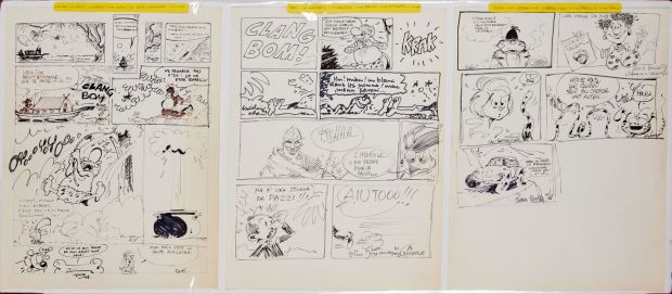 Franquin/Collectif... | Franquin/Collectif - Ensemble de 16 dessins : Lors... | Tessier Sarrou