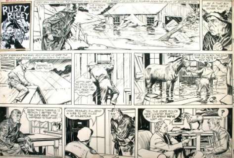 Frank Godwin - Rusty Riley Sunday 1957