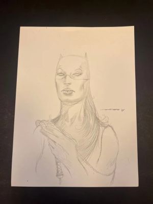 Del’otto, Gabrielle... | DEL’OTTO, Gabrielle (né en 1973) Batgirl Dessin au... | Oger-Blanchet